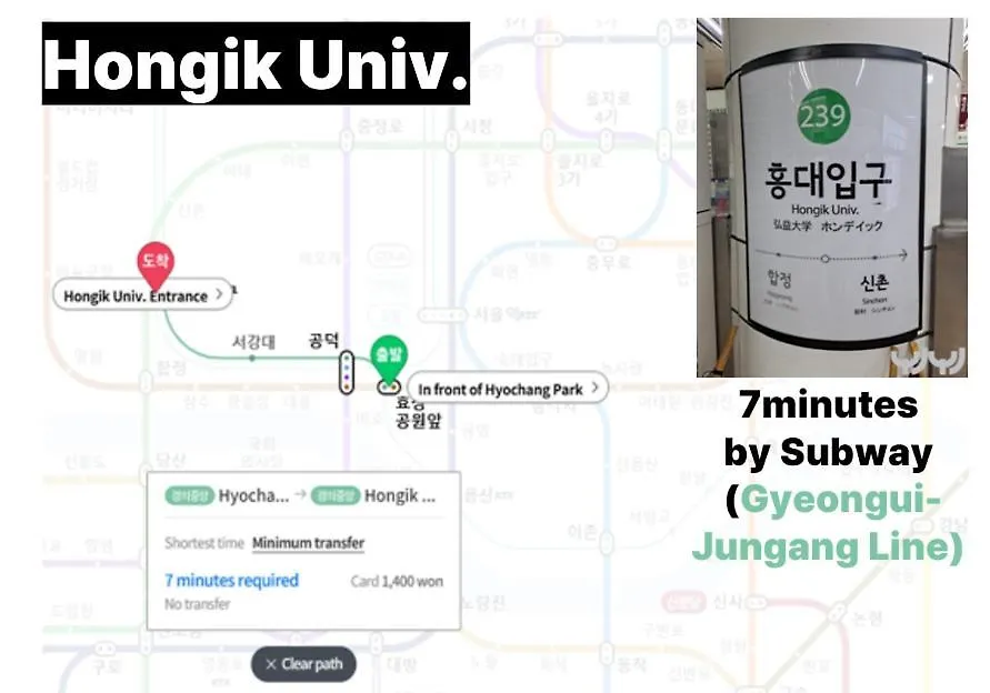 Heart Of Seoul , 3Br&2Bd , 2Minute Walk From Subway Station , Stay Charm Lägenhet